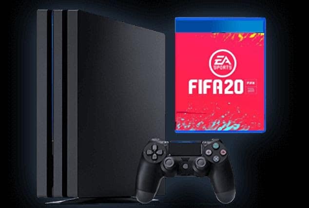 Игровая приставка Сони и игра FIFA 20